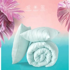 Набір Tropical IDEIA, євро ковдра 200 x 220 см + 2 подушки 50 x 70 см, антиалергенний, м’ята