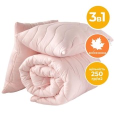 Набір Tropical євро TM IDEIA ковдра 200 x 220 см + 2 подушки 50 x 70 см пудра