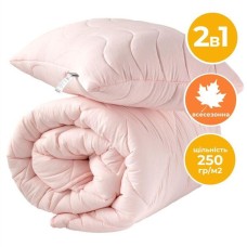 Набір Tropical 1,5 сп ковдра 140 x 210 см + подушка 50 x 70 см, пудра, TM IDEIA
