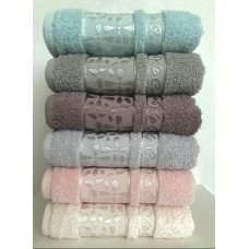 Набір з 2-х махрових рушників обличчя і баня VIP COTTON ECE, баклажан