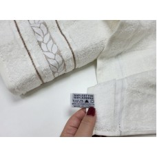 Набір з 2-х махрових рушників обличчя і баня VIP COTTON FILIZ, білий Набір з 2-х махрових рушників обличчя і баня VIP COTTON FILIZ, білий