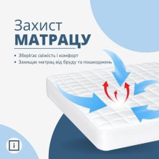 Наматрацник SleepDream 140 x 200 x 35 см з бортом по периметру, надщільний, ТМ IDEIA