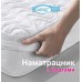 Наматрацник Лелека Хмаринка з бортом, 90x200 см, ранфорс, холлофайбер