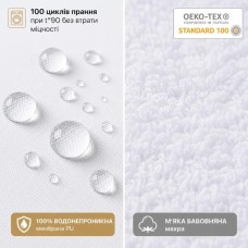 Наматрацник Aqua Stop 200 x 200 см TM IDEIA з гумками по кутах