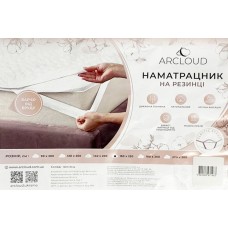Наматрацник 90x200 см на гумках, бавовна 100%, чохол бязь жаккард, антиалергенний, ArCloud