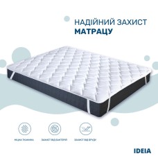 Наматрацник ТМ IDEIA Lux зі стрічками по кутах 90 x 200 см