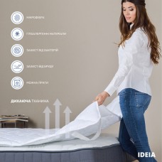 Наматрацник ТМ IDEIA Lux зі стрічками по кутах 90 x 200 см