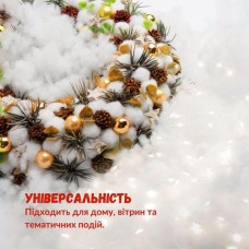 Штучний сніг, наповнювач антиалергенний у подушку у вигляді кульок ТМ IDEIA, 1кг