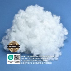 Штучний сніг, наповнювач у подушку антиалергенний, холлофайбер ТМ ІДЕЯ, 200 г