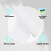 Наволочка для подушки валика 32 x 68 см, сатин 100% бавовна, біла в смужку Наволочка для подушки валика 32 x 68 см, сатин 100% бавовна, біла в смужку