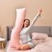 Наволочка для подушки S-Form TM IDEIA 40 x 130 см з блискавкою бязь бавовна пудра