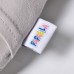 Наволочка на дитячу ортопедичну подушку BabyComfort, 23 x 27 см, трикотаж з вишивкою, сірий беж, ТМ PAPAELLA