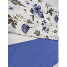 Комплект постільної білизни Оазис синій, cotton