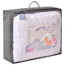 Ковдра дитяча Soft PAPAELLA, 100 x 135 см, в ліжечко, штучний пух, антиалергенний, супер м’яка, теплий, принт