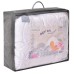 Ковдра дитяча Soft PAPAELLA, 100 x 135 см, в ліжечко, штучний пух, антиалергенний, супер м’яка, теплий, принт