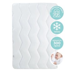 Ковдра дитяча 100 x 135 см у ліжечко, зигзаг біла, Comfort ТM PAPAELLA Ковдра дитяча 100 x 135 см у ліжечко, зигзаг біла, Comfort ТM PAPAELLA