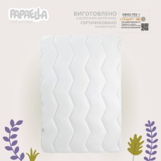 Ковдра дитяча 100 x 135 см у ліжечко, зигзаг біла, Comfort ТM PAPAELLA