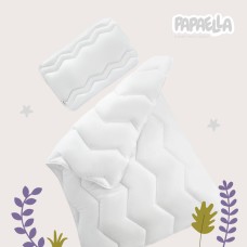 Ковдра дитяча 100 x 135 см у ліжечко, зигзаг біла, Comfort ТM PAPAELLA