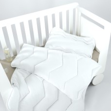 Ковдра дитяча 100 x 135 см у ліжечко, зигзаг біла, Comfort ТM PAPAELLA