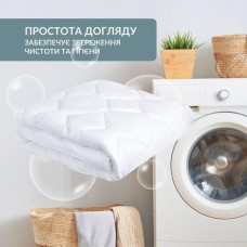 Ковдра ДобраНіч IDEIA 200 x 220 см всесезонна антиалергенна щіл 300 г/м2 біла