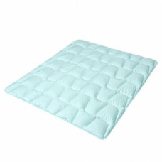 Ковдра літня IDEIA Tropical 200x220 см (євро), штучний лебединий пух, легка, гіпоалергенна, блакитна