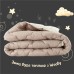Зимова вовняна ковдра Woolly IDEIA, 140 x 210 см, тепла, натуральна овеча вовна 400 гр/м2