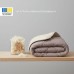 Ковдра зимова тепла Woolly, 175 x 210 см, двоспальна, натуральна овеча вовна 400 гр/м2, бежева, ТМ IDEIA