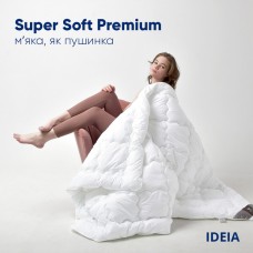Ковдра Super Soft Premium аналог лебединого пуху літня TM IDEIA 175 x 210 см