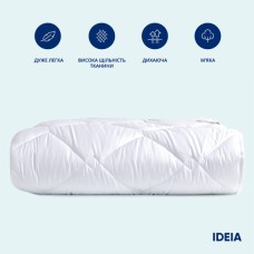 Набір зимових ковдр IDEIA Classic 10 шт 140x210 см (полуторна), антиалергенні, теплі, готельні, білі