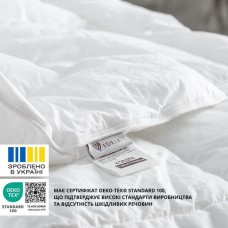Ковдра зимова полуторна 155 x 210 см штучний пух, тепла, біла, ТМ IDEIA