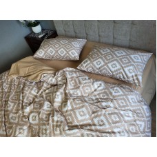 Комплект постільної білизни Орнамент беж, cotton