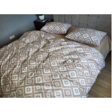 Комплект постільної білизни Орнамент беж, cotton