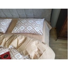 Комплект постільної білизни Орнамент беж, cotton