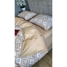 Комплект постільної білизни Орнамент беж, cotton
