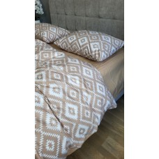 Комплект постільної білизни Орнамент беж, cotton