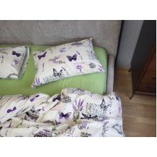 Комплект постільної білизни Листівка/салатовий, Turkish flannel Комплект постільної білизни Листівка/салатовий, Turkish flannel