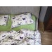 Комплект постільної білизни Листівка/салатовий, Turkish flannel Комплект постільної білизни Листівка/салатовий, Turkish flannel