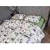 Комплект постільної білизни Листівка/салатовий, Turkish flannel Комплект постільної білизни Листівка/салатовий, Turkish flannel