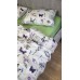 Комплект постільної білизни Листівка/салатовий, Turkish flannel Комплект постільної білизни Листівка/салатовий, Turkish flannel