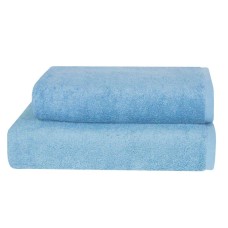 Рушник банний махровий 70 x 140 см. Parisa Flat Cotton, H-500 світло-блакитний, ТМ Parisa Home