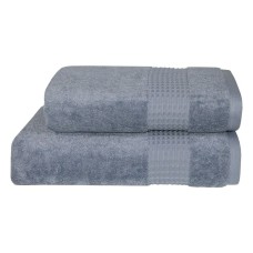 Рушник махровий 50 x 90 см. Parisa Terry Waffle J-403 сіро-блакитний ТМ Parisa Home Узбекистан