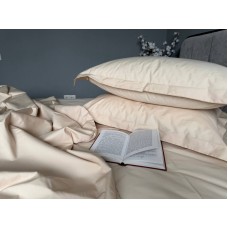 Комплект постільної білизни Beige, Перкаль Преміум, P109 ТМ Комфорт-текстиль