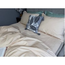 Комплект постільної білизни Beige, Перкаль Преміум, P109 ТМ Комфорт-текстиль