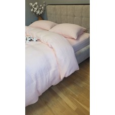 Муслінова постільна білизна Pink Peach, 4-шаровий муслін зі 100% бавовни, ТМ Комфорт-текстиль