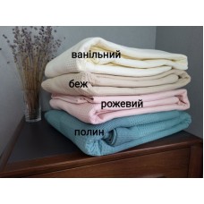 Ковдра-покривало плед Піке Вафелька, Рожева