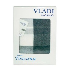 Плед кашемір в коробці Vladi Тоскана 140 x 200 сірий