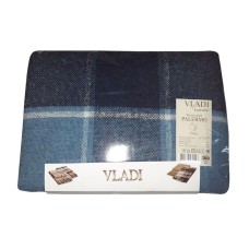 Плед Vladi Palermo 140х200 (SOFA білий-сір.блак-т.син)