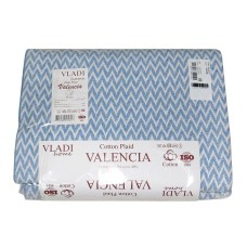 Плед Vladi Валенсiя зигзаг блакитний 140 x 200