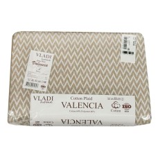 Плед бавовняний Валенсія 170 x 210 ТМ Vladi (ANTONIO пісочний)