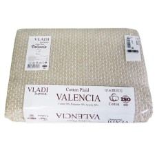 Плед Vladi Валенсія, 170x210 см, двоспальний, 13/BOUCLE біло-пісочний